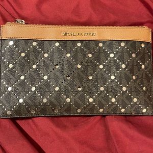 Brown Michael Kors clutch
